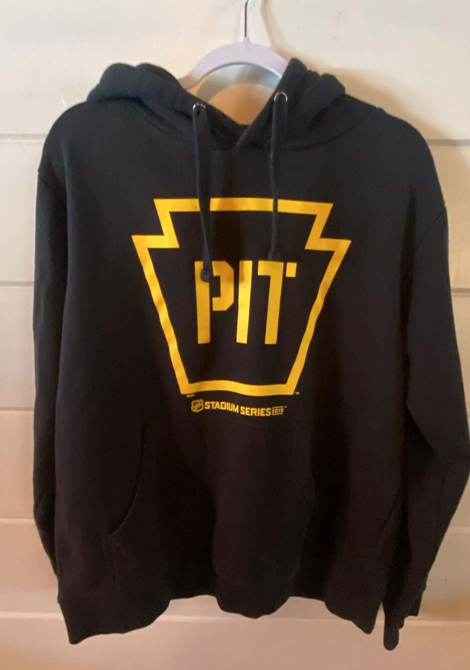 Fanatics Pittsburgh Penguins Stadium Series 2019 PIT Keystone Logo Black Hoodie